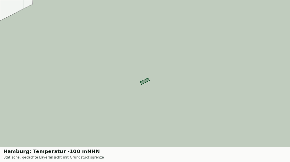 Statische Kartenansicht: Hamburg: Temperatur -100 mNHN