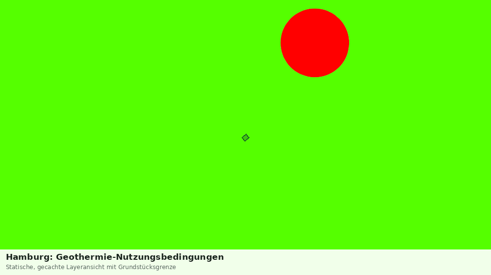 Statische Kartenansicht: Hamburg: Geothermie-Nutzungsbedingungen