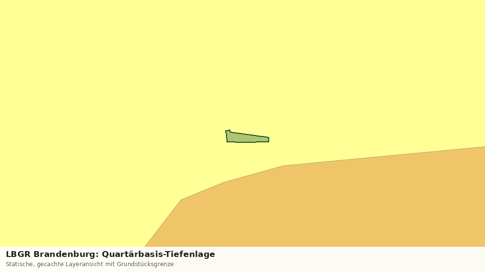 Statische Kartenansicht: LBGR Brandenburg: Quartärbasis-Tiefenlage