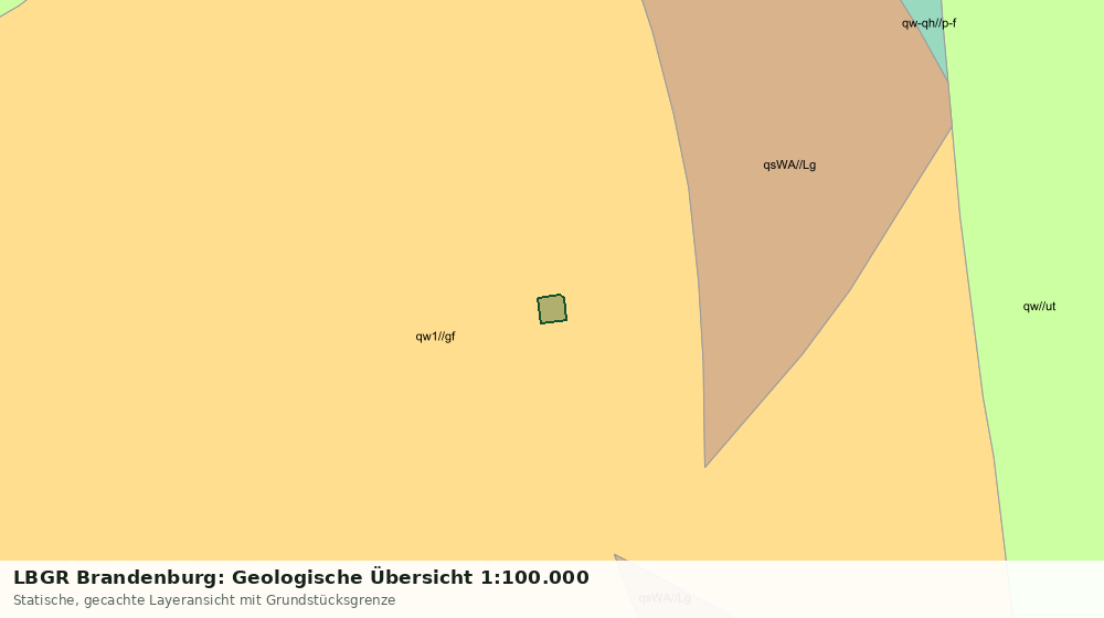Statische Kartenansicht: LBGR Brandenburg: Geologische Übersicht 1:100.000
