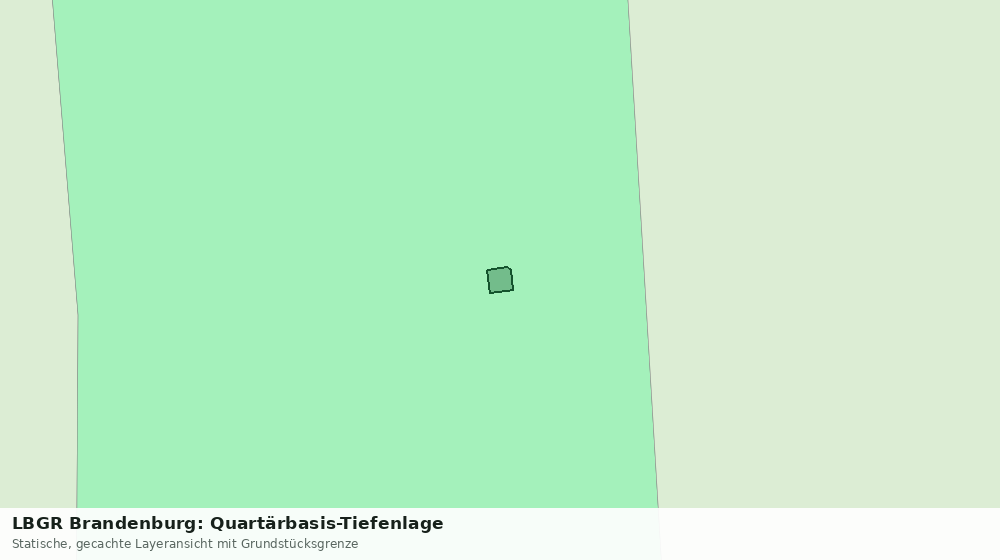 Statische Kartenansicht: LBGR Brandenburg: Quartärbasis-Tiefenlage