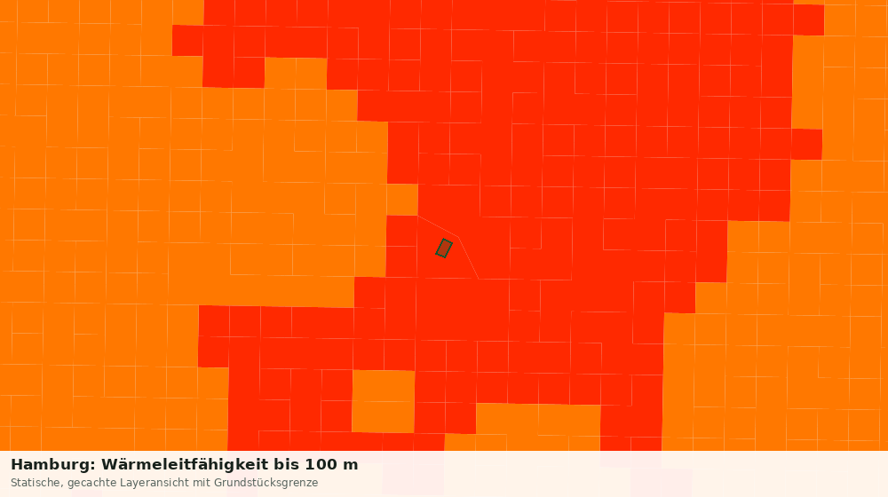 Statische Kartenansicht: Hamburg: Wärmeleitfähigkeit bis 100 m
