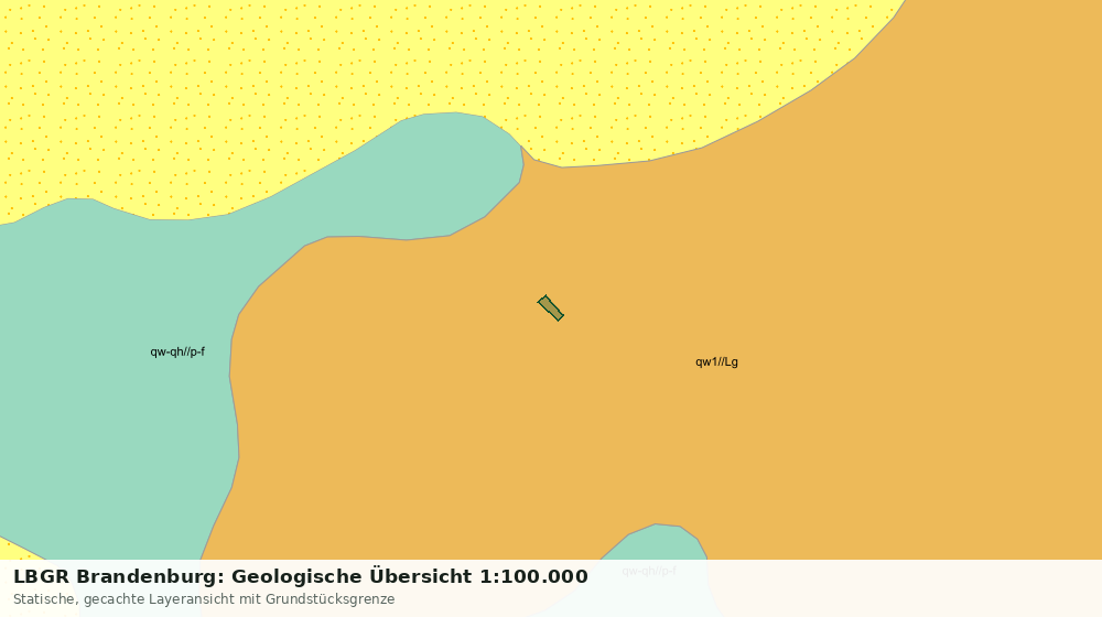 Statische Kartenansicht: LBGR Brandenburg: Geologische Übersicht 1:100.000