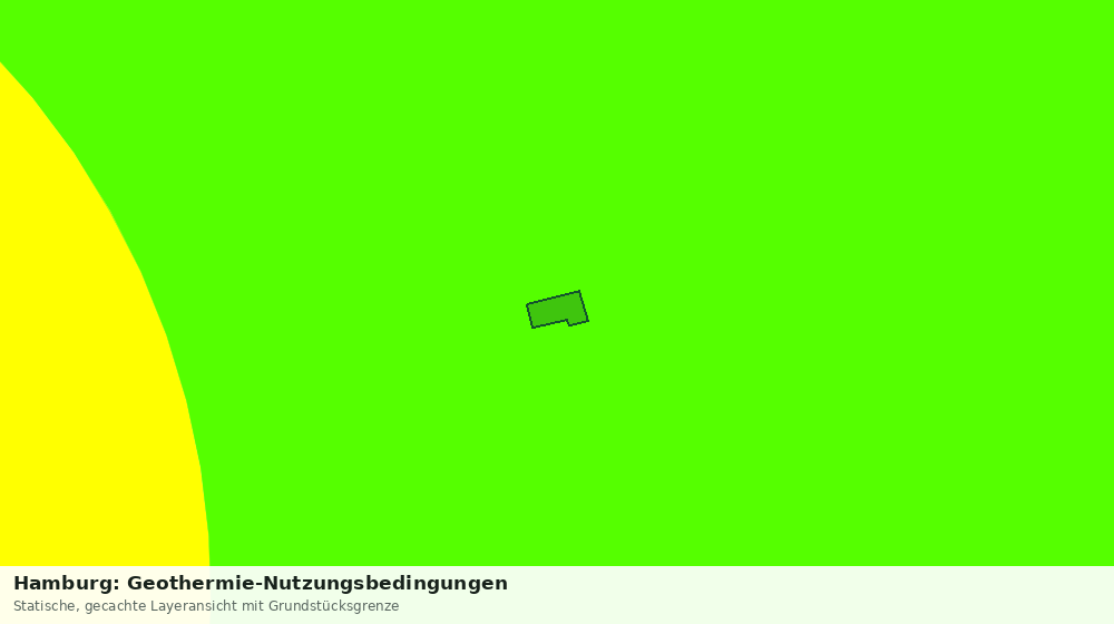Statische Kartenansicht: Hamburg: Geothermie-Nutzungsbedingungen