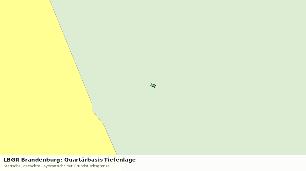 Statische Kartenansicht: LBGR Brandenburg: Quartärbasis-Tiefenlage