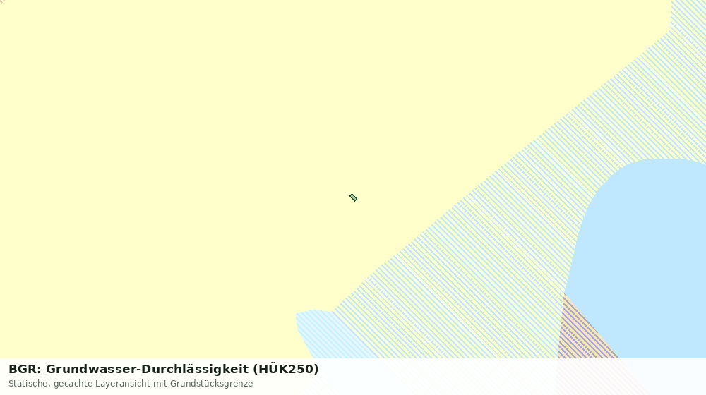 Statische Kartenansicht: BGR: Grundwasser-Durchlässigkeit (HÜK250)