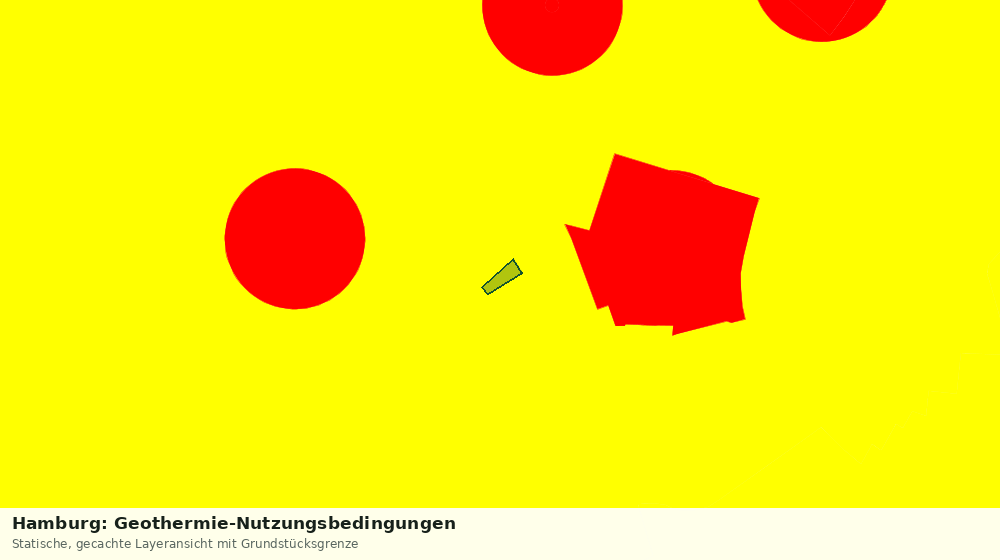 Statische Kartenansicht: Hamburg: Geothermie-Nutzungsbedingungen
