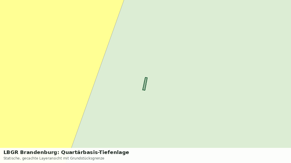 Statische Kartenansicht: LBGR Brandenburg: Quartärbasis-Tiefenlage