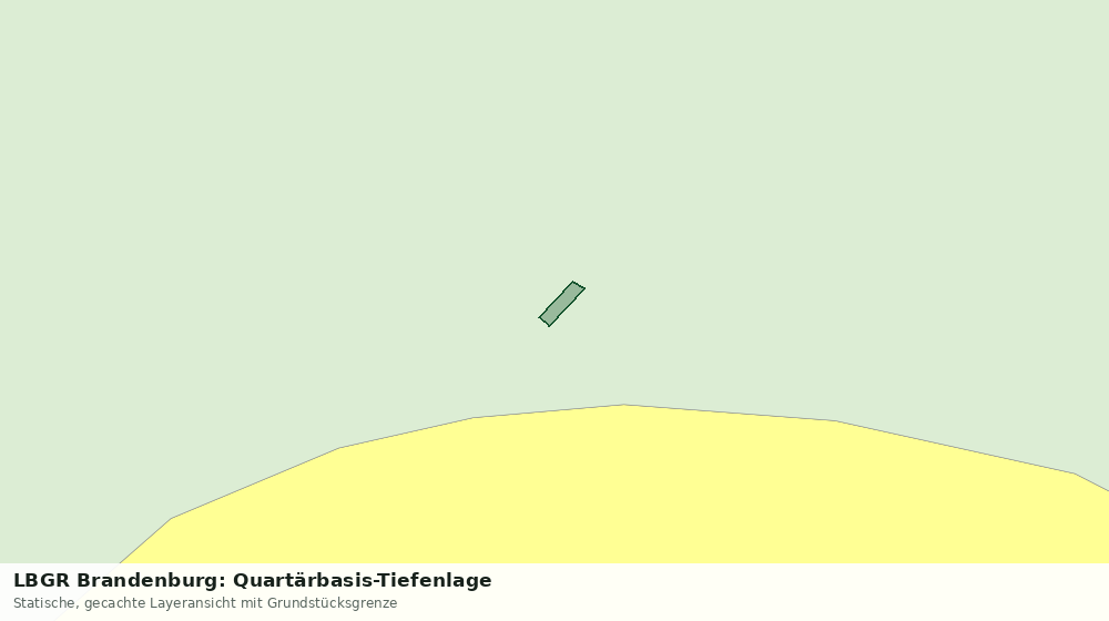 Statische Kartenansicht: LBGR Brandenburg: Quartärbasis-Tiefenlage