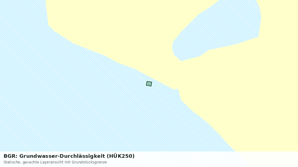 Statische Kartenansicht: BGR: Grundwasser-Durchlässigkeit (HÜK250)