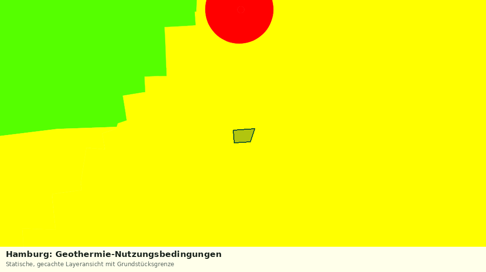 Statische Kartenansicht: Hamburg: Geothermie-Nutzungsbedingungen