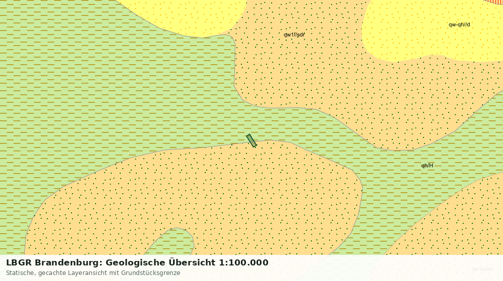Statische Kartenansicht: LBGR Brandenburg: Geologische Übersicht 1:100.000