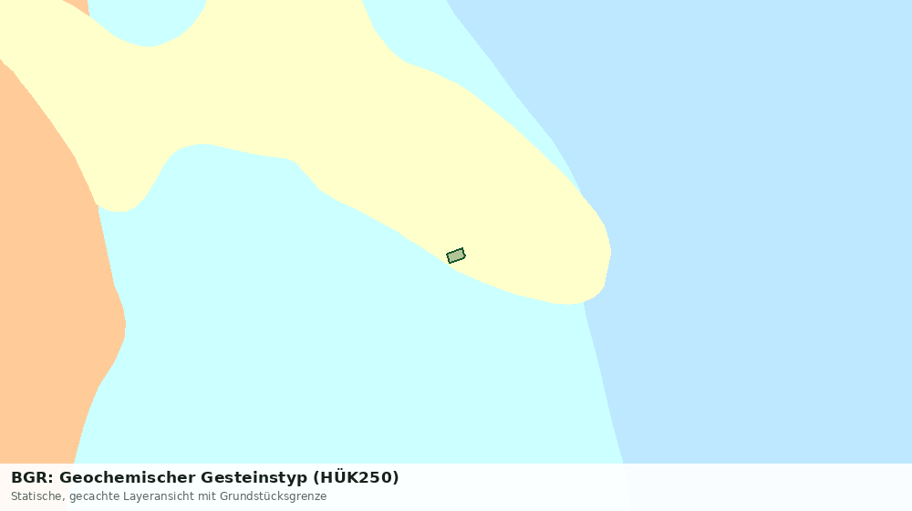 Statische Kartenansicht: BGR: Geochemischer Gesteinstyp (HÜK250)