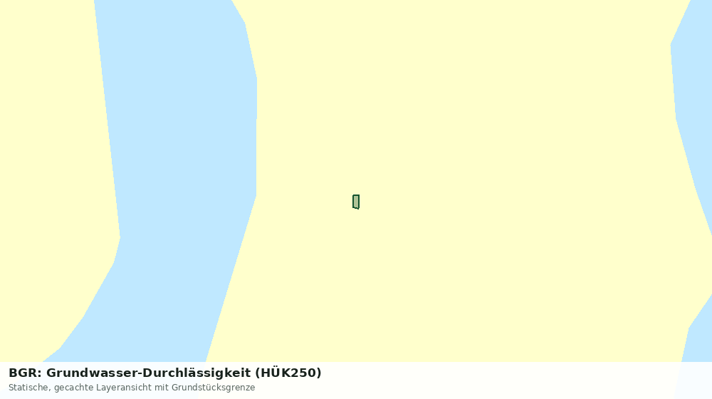 Statische Kartenansicht: BGR: Grundwasser-Durchlässigkeit (HÜK250)