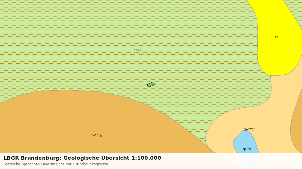Statische Kartenansicht: LBGR Brandenburg: Geologische Übersicht 1:100.000