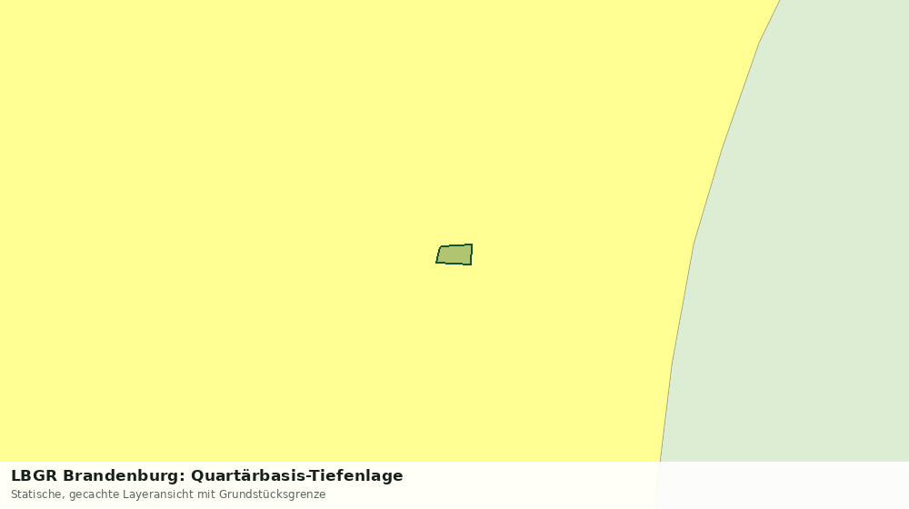 Statische Kartenansicht: LBGR Brandenburg: Quartärbasis-Tiefenlage