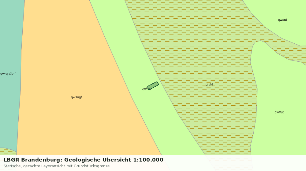 Statische Kartenansicht: LBGR Brandenburg: Geologische Übersicht 1:100.000