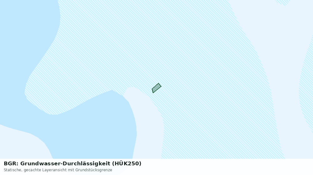 Statische Kartenansicht: BGR: Grundwasser-Durchlässigkeit (HÜK250)
