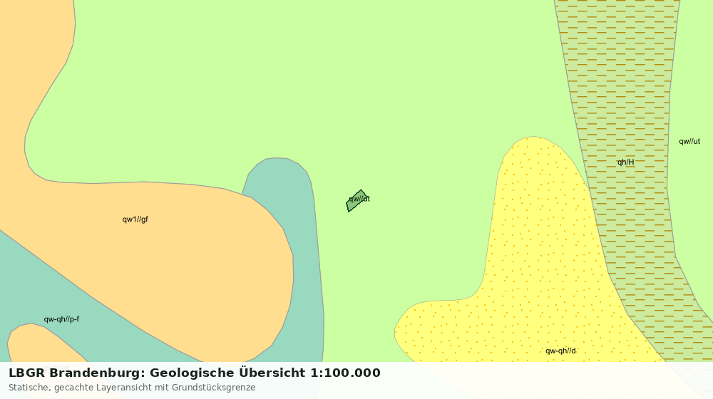 Statische Kartenansicht: LBGR Brandenburg: Geologische Übersicht 1:100.000