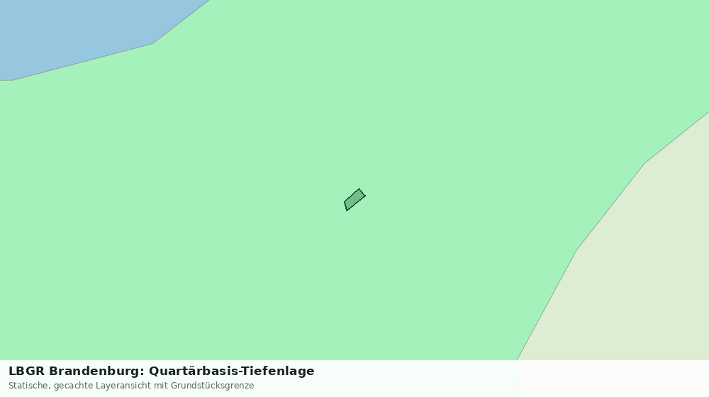 Statische Kartenansicht: LBGR Brandenburg: Quartärbasis-Tiefenlage