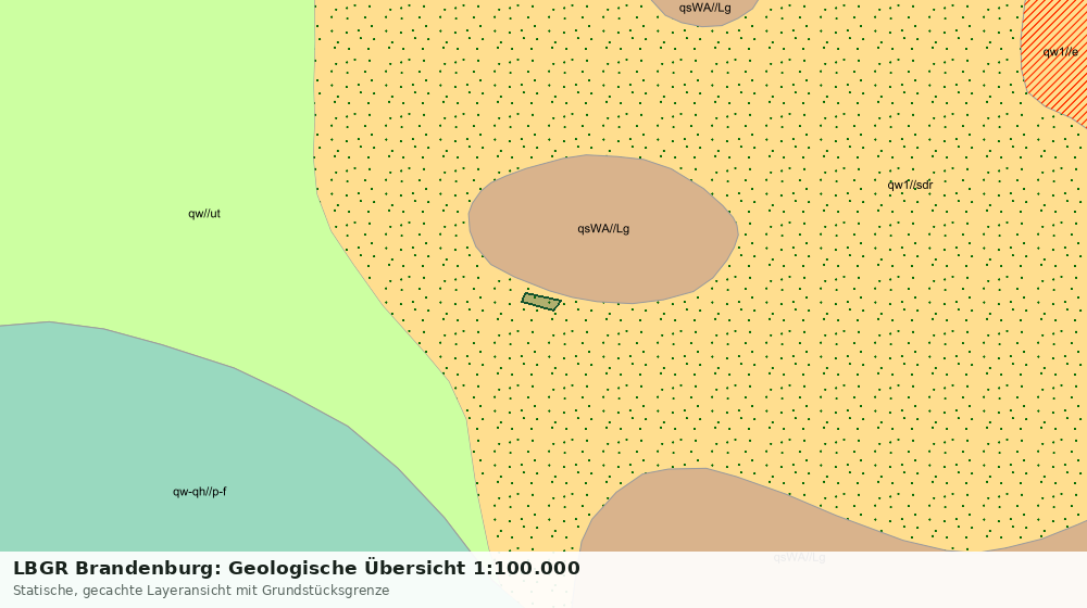 Statische Kartenansicht: LBGR Brandenburg: Geologische Übersicht 1:100.000