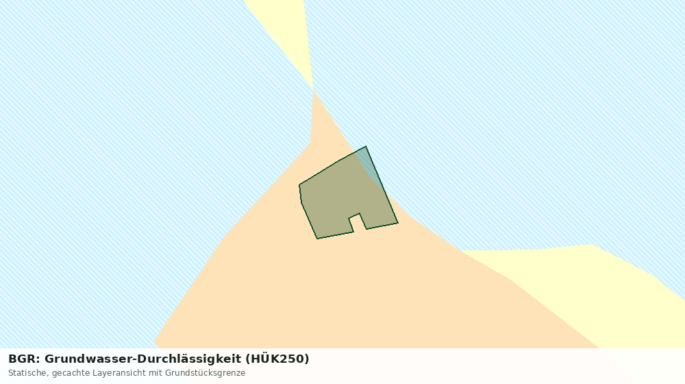 Statische Kartenansicht: BGR: Grundwasser-Durchlässigkeit (HÜK250)