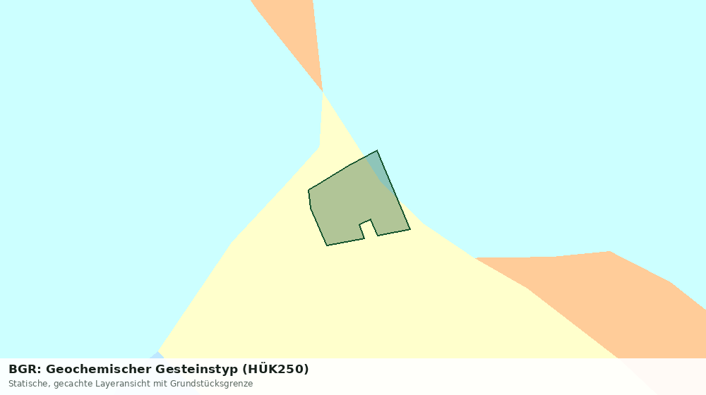 Statische Kartenansicht: BGR: Geochemischer Gesteinstyp (HÜK250)