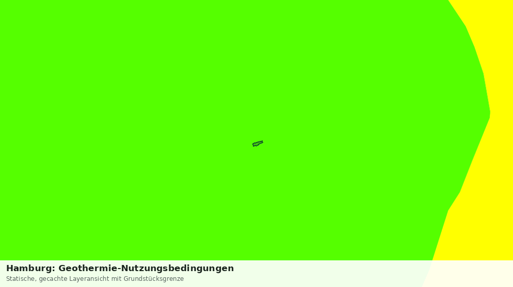 Statische Kartenansicht: Hamburg: Geothermie-Nutzungsbedingungen