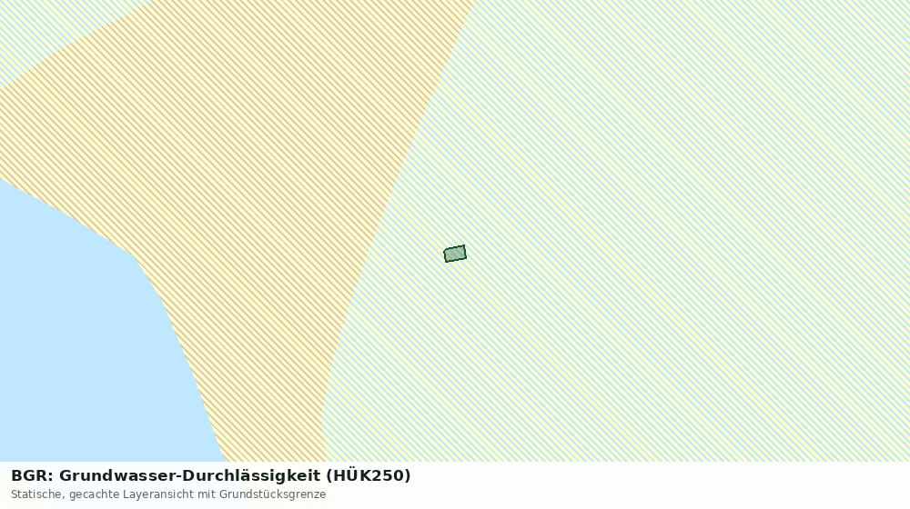 Statische Kartenansicht: BGR: Grundwasser-Durchlässigkeit (HÜK250)