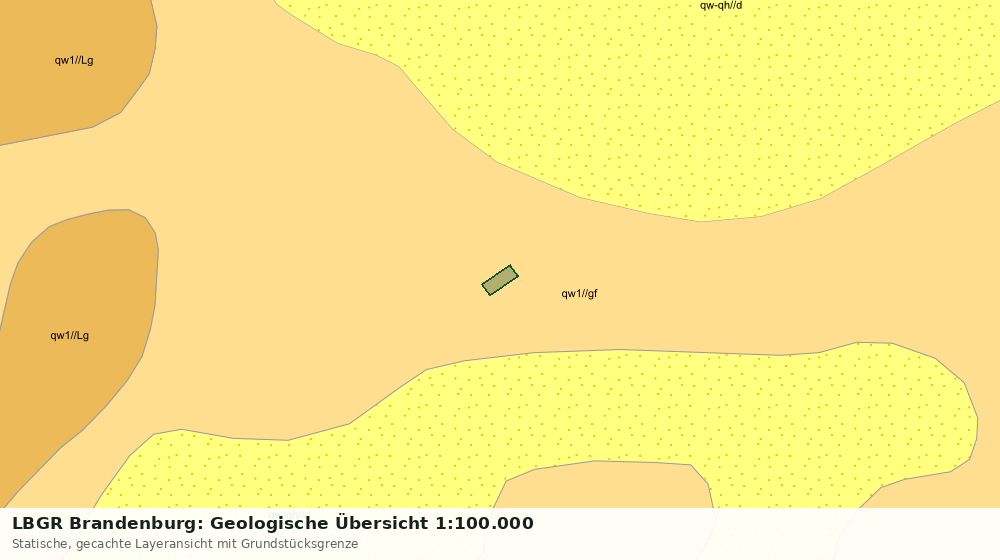 Statische Kartenansicht: LBGR Brandenburg: Geologische Übersicht 1:100.000
