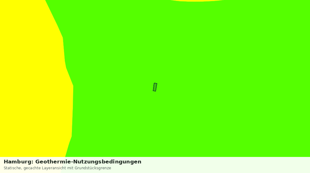 Statische Kartenansicht: Hamburg: Geothermie-Nutzungsbedingungen