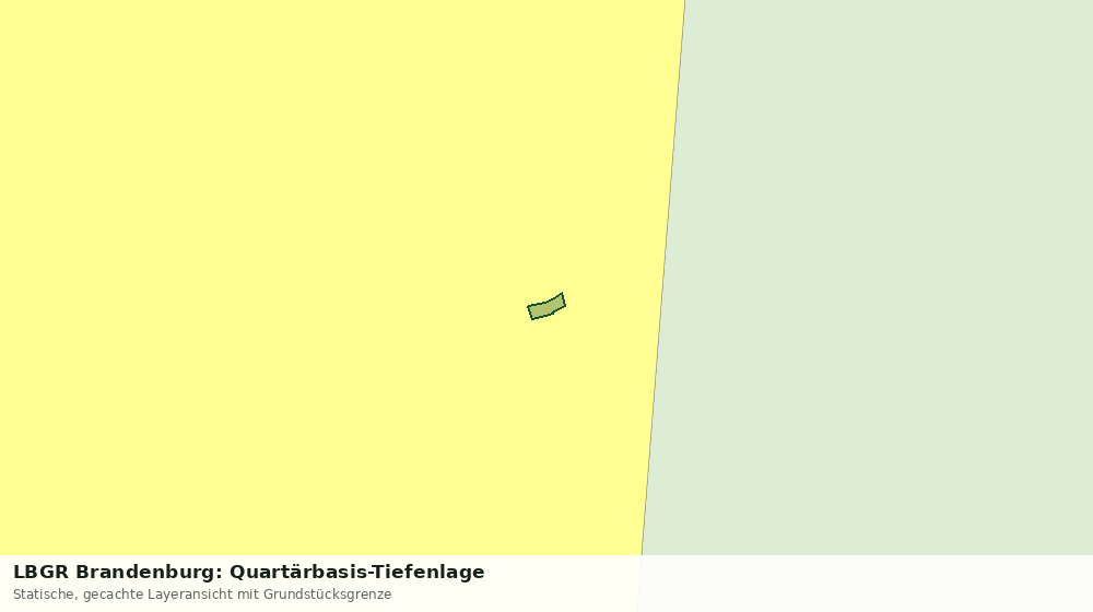 Statische Kartenansicht: LBGR Brandenburg: Quartärbasis-Tiefenlage