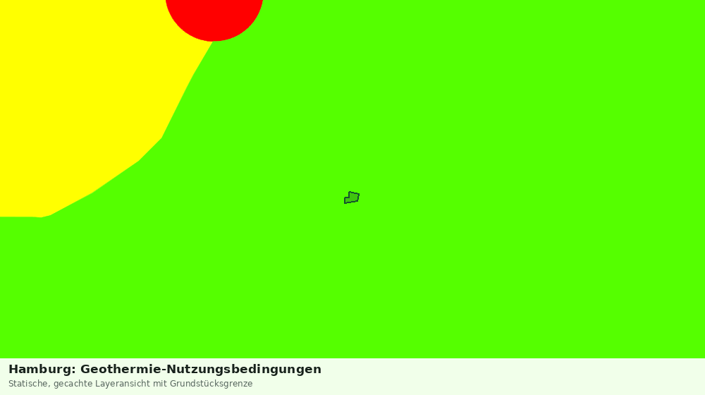 Statische Kartenansicht: Hamburg: Geothermie-Nutzungsbedingungen