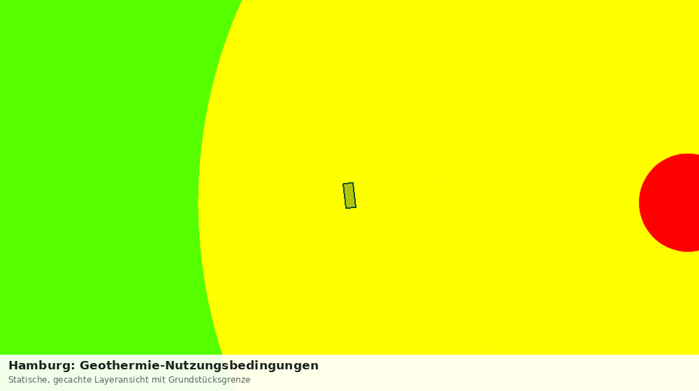 Statische Kartenansicht: Hamburg: Geothermie-Nutzungsbedingungen