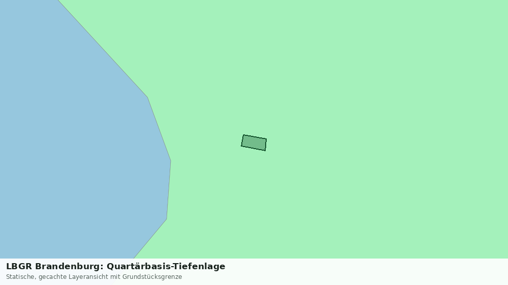 Statische Kartenansicht: LBGR Brandenburg: Quartärbasis-Tiefenlage