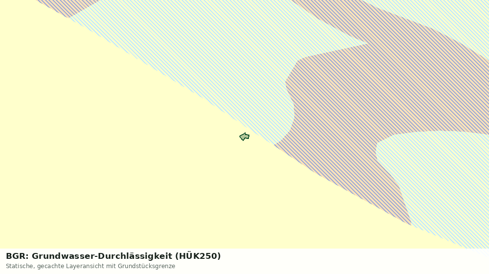Statische Kartenansicht: BGR: Grundwasser-Durchlässigkeit (HÜK250)