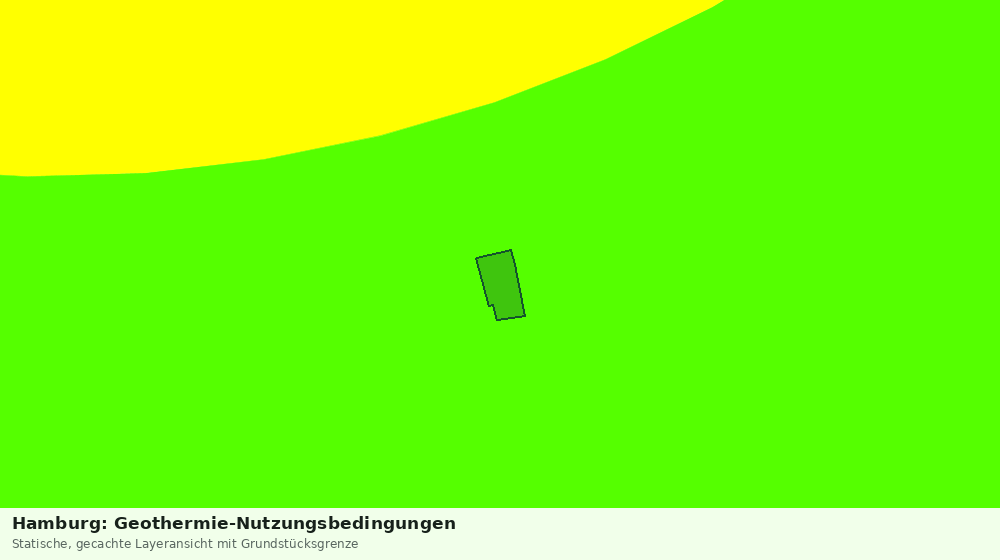 Statische Kartenansicht: Hamburg: Geothermie-Nutzungsbedingungen