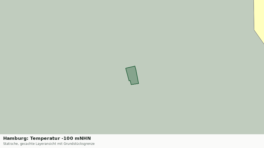 Statische Kartenansicht: Hamburg: Temperatur -100 mNHN