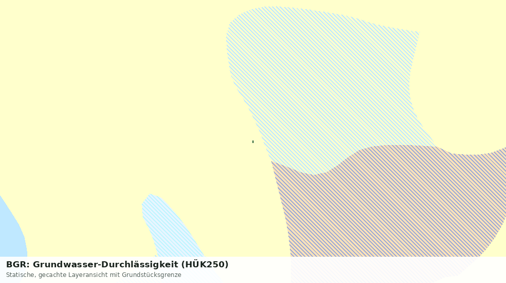Statische Kartenansicht: BGR: Grundwasser-Durchlässigkeit (HÜK250)