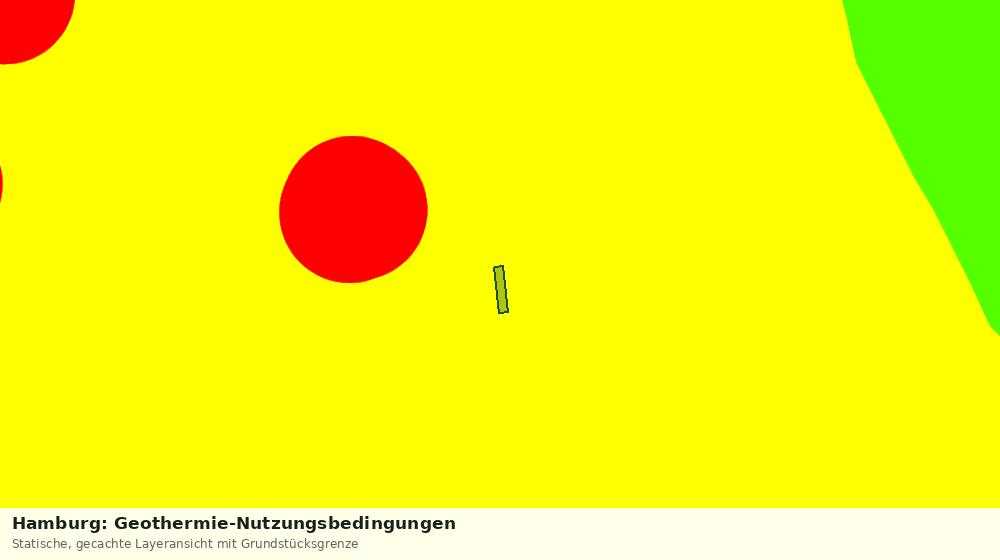 Statische Kartenansicht: Hamburg: Geothermie-Nutzungsbedingungen