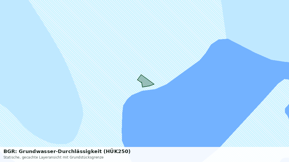 Statische Kartenansicht: BGR: Grundwasser-Durchlässigkeit (HÜK250)