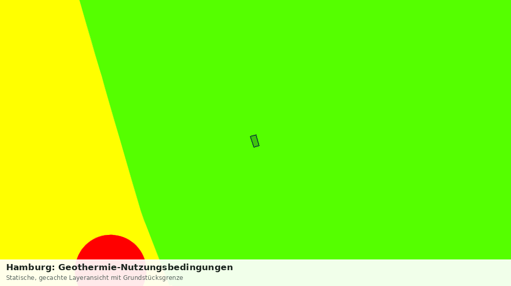 Statische Kartenansicht: Hamburg: Geothermie-Nutzungsbedingungen