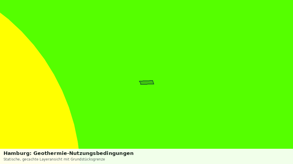 Statische Kartenansicht: Hamburg: Geothermie-Nutzungsbedingungen