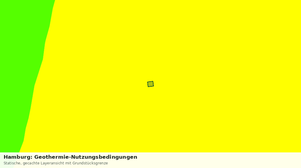Statische Kartenansicht: Hamburg: Geothermie-Nutzungsbedingungen