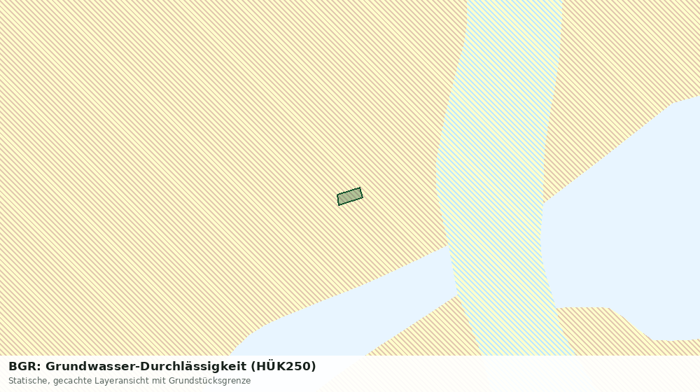 Statische Kartenansicht: BGR: Grundwasser-Durchlässigkeit (HÜK250)