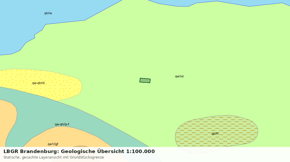 Statische Kartenansicht: LBGR Brandenburg: Geologische Übersicht 1:100.000