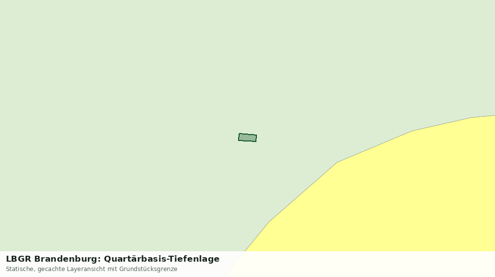Statische Kartenansicht: LBGR Brandenburg: Quartärbasis-Tiefenlage