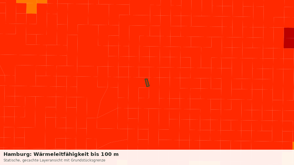 Statische Kartenansicht: Hamburg: Wärmeleitfähigkeit bis 100 m