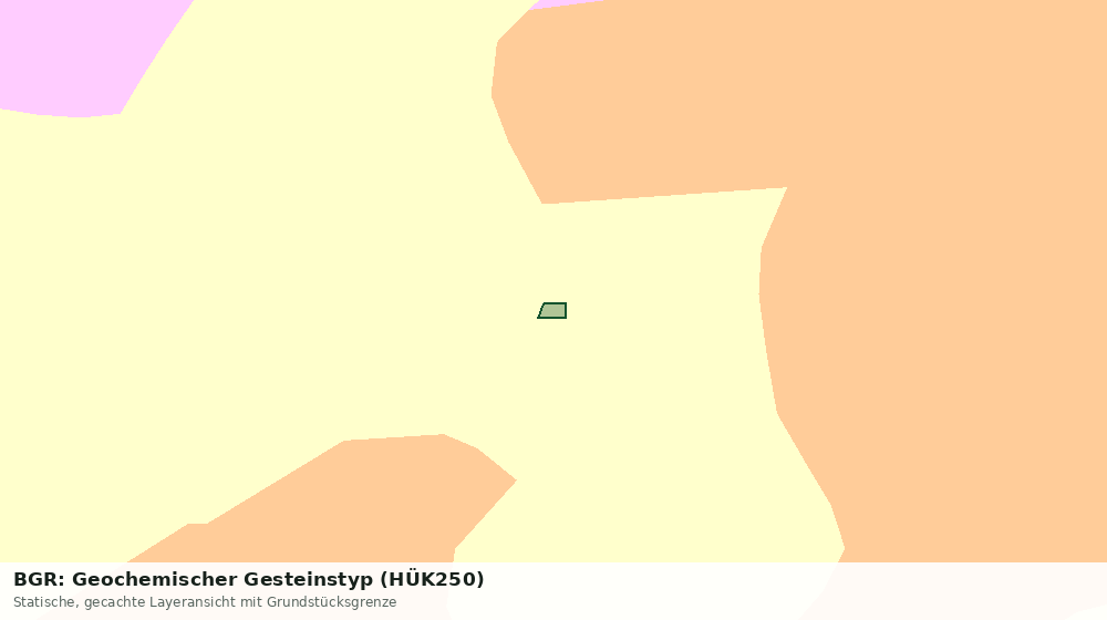 Statische Kartenansicht: BGR: Geochemischer Gesteinstyp (HÜK250)