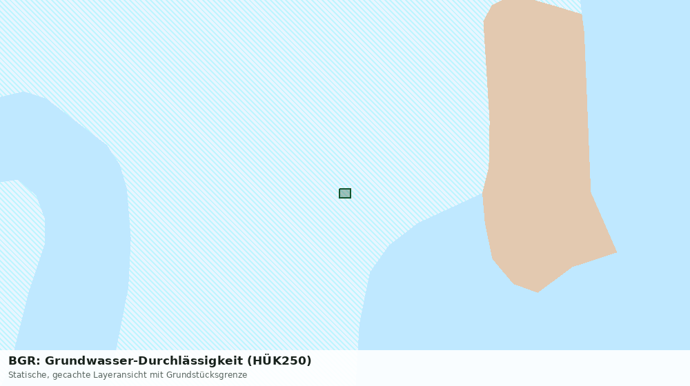 Statische Kartenansicht: BGR: Grundwasser-Durchlässigkeit (HÜK250)